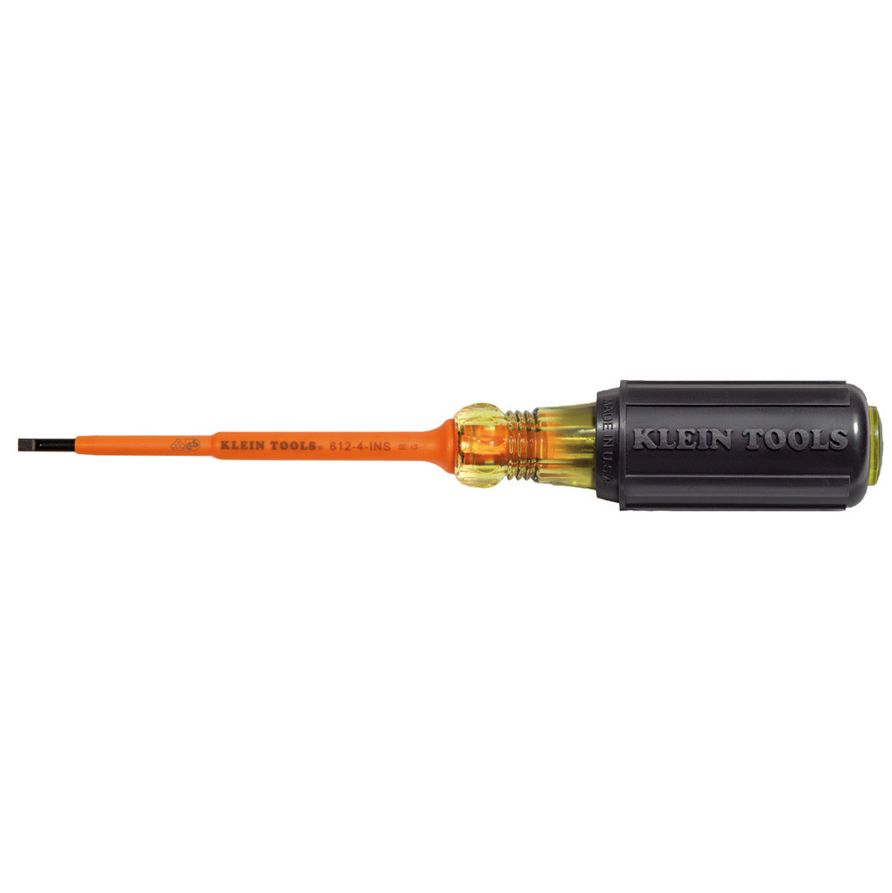Klein Insulated 1/8" Slotted - 4" Screwdriver