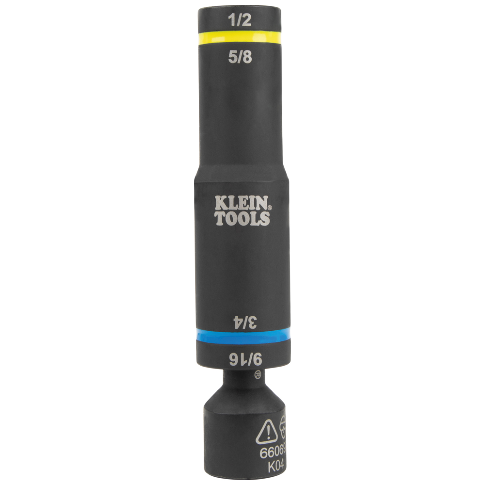 Flip Quad Socket Adapter, 1/2 to 3/8 Inch