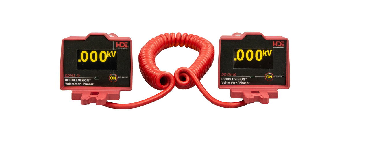 GREENLEE Double Vision® Dual Display Voltmeter/Phasing Set 5V-40kV, OH Kit, Base
