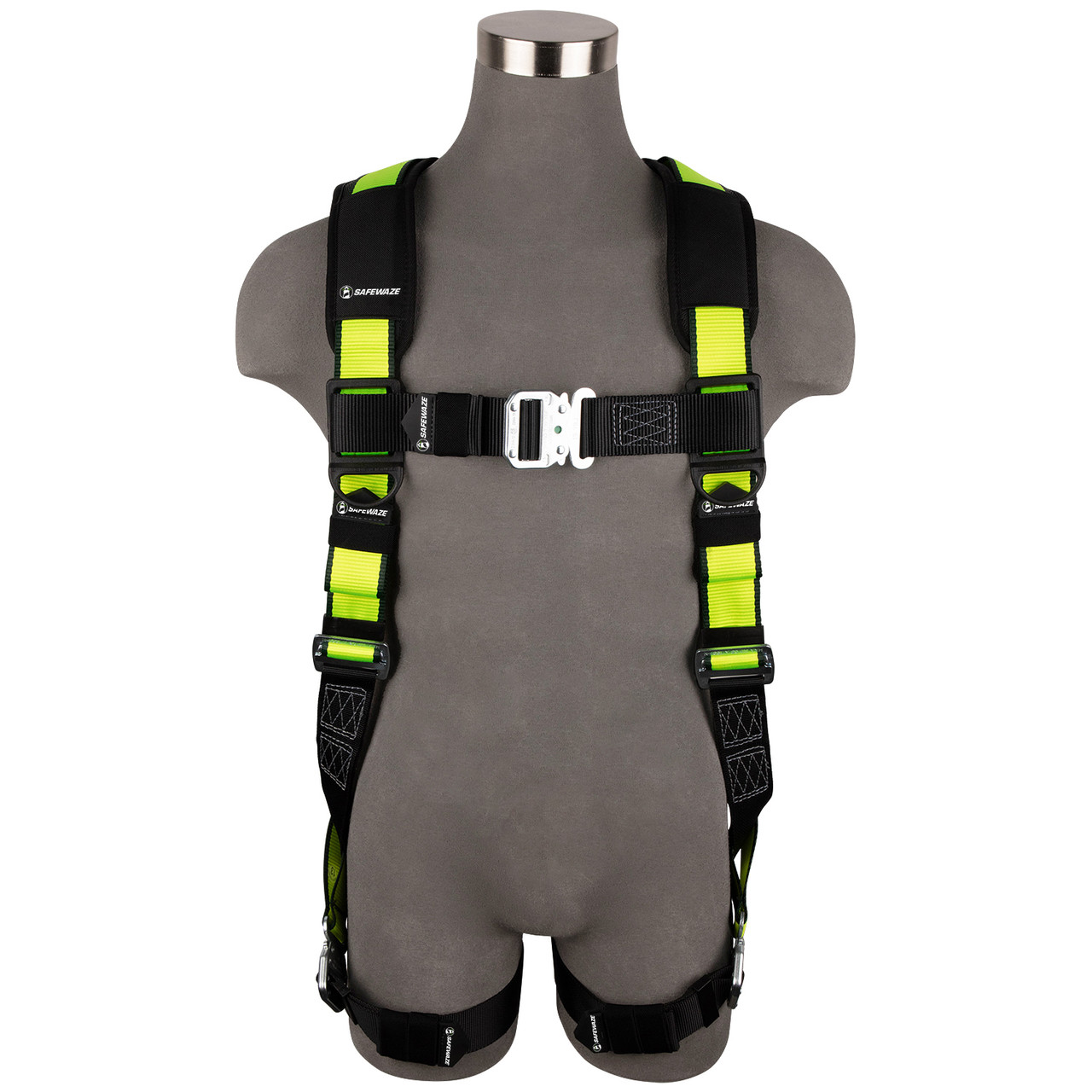 SafeWaze PRO Full Body Harness: 1D, QC Chest, QC Legs  (2X)