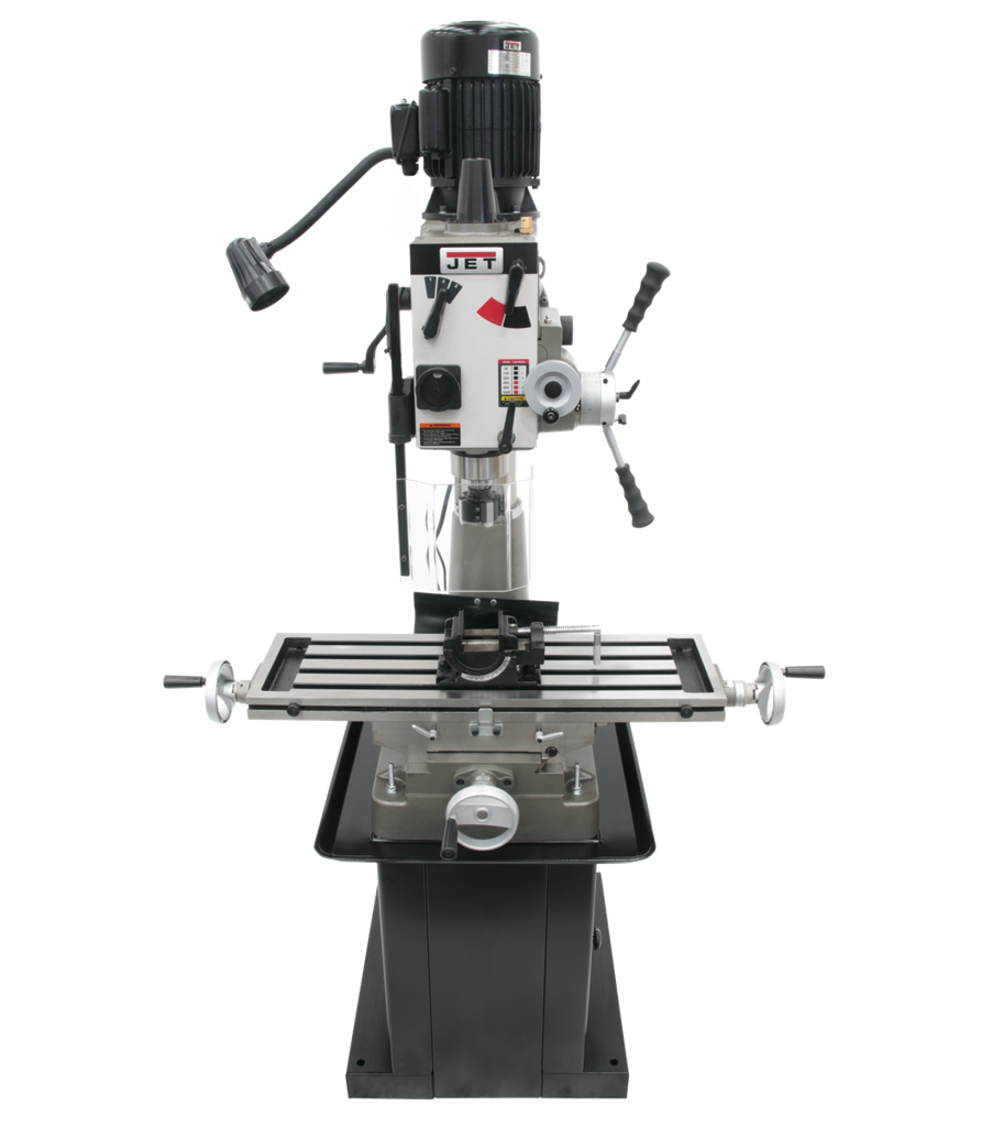 JMD-40GHPF Geared Head Mill/Drill with Power Downfeed & Newall DP700 2-Axis DRO & X-Powerfeed