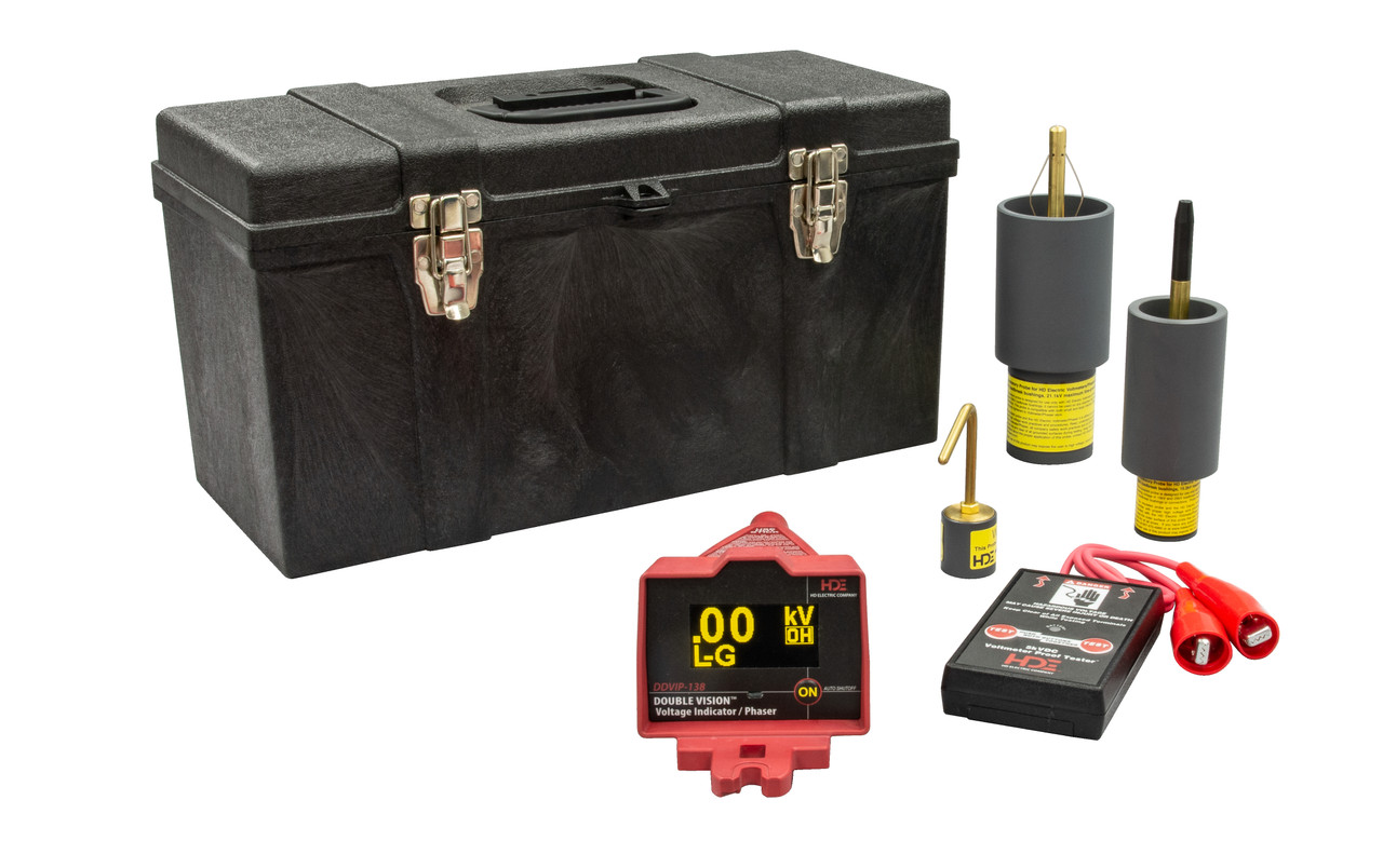 GREENLEE Double Vision® Dual Display Wireless Voltage Indicating Phaser 100V-138kV, OH/UGSingle Kit 2