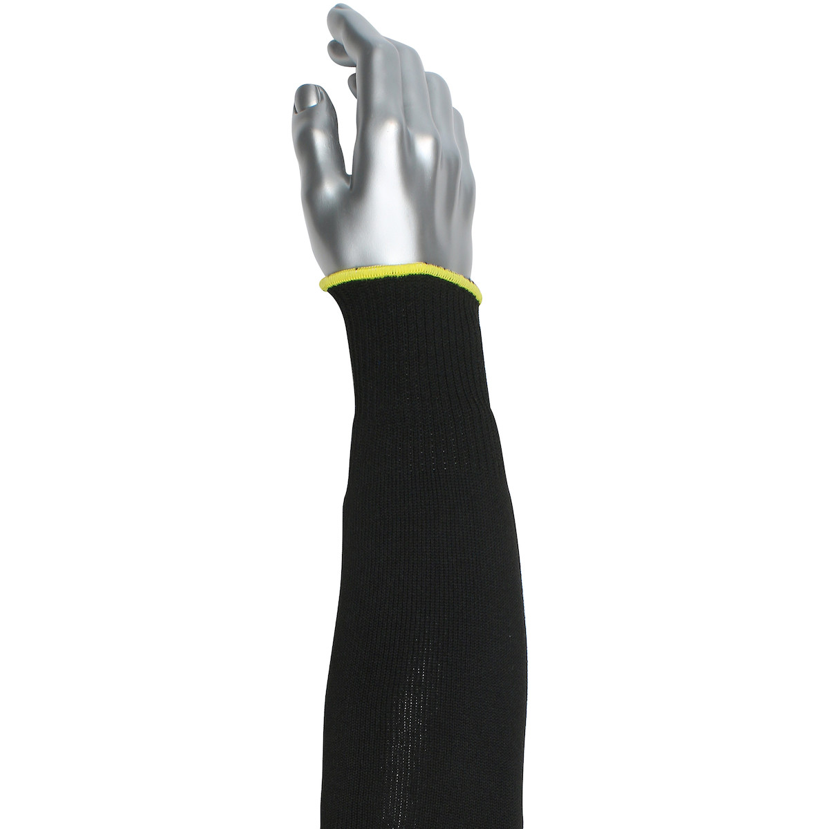 Kut Gard® S10HTP/2BK-ES6  Cut Resistant Sleeve, Size 18", Black, ANSI A2
