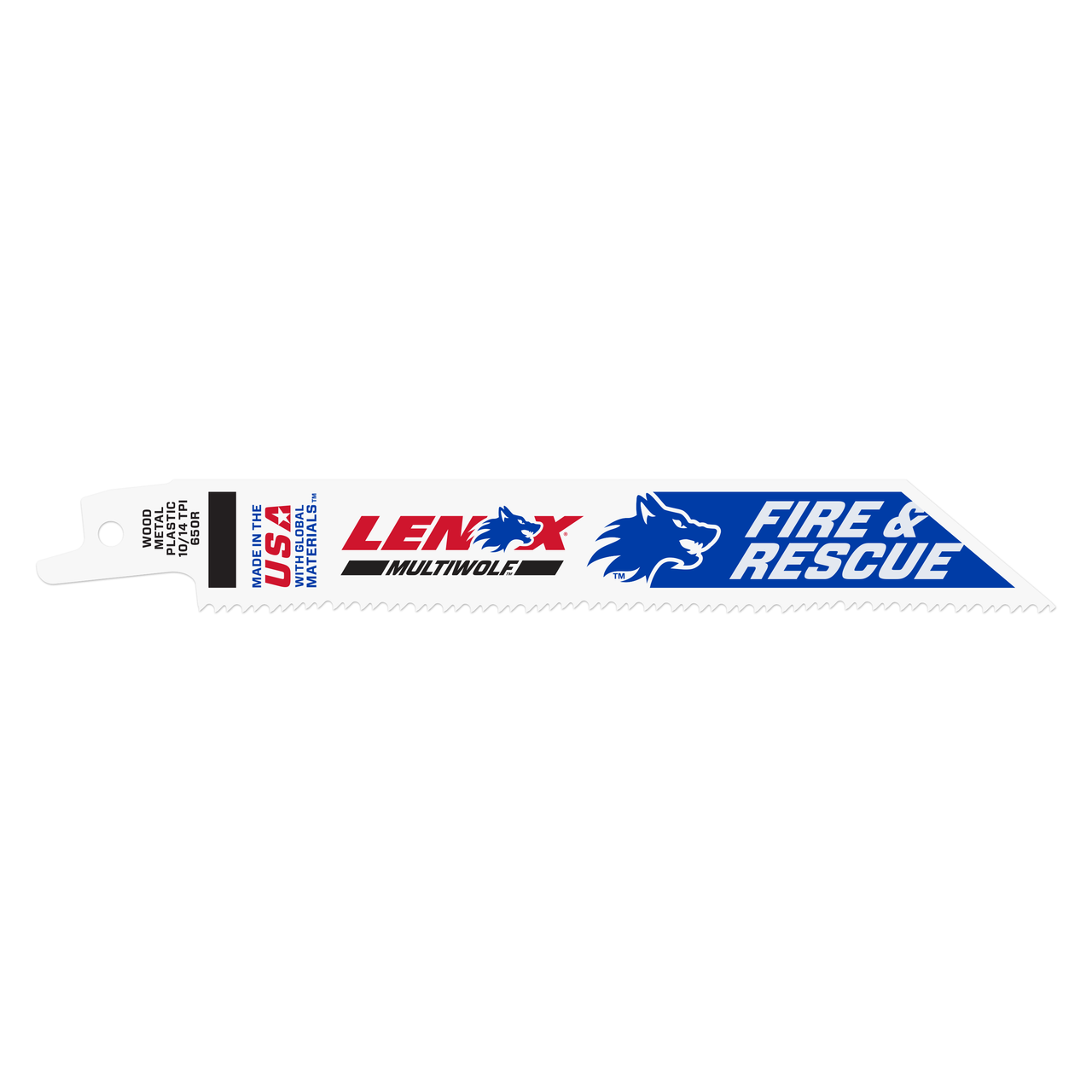 LENOX General Purpose Reciprocating Saw Blade With Power Blast Technology, Bi-Metal, 6-Inch, 10/14 TPi, 25/Pk,