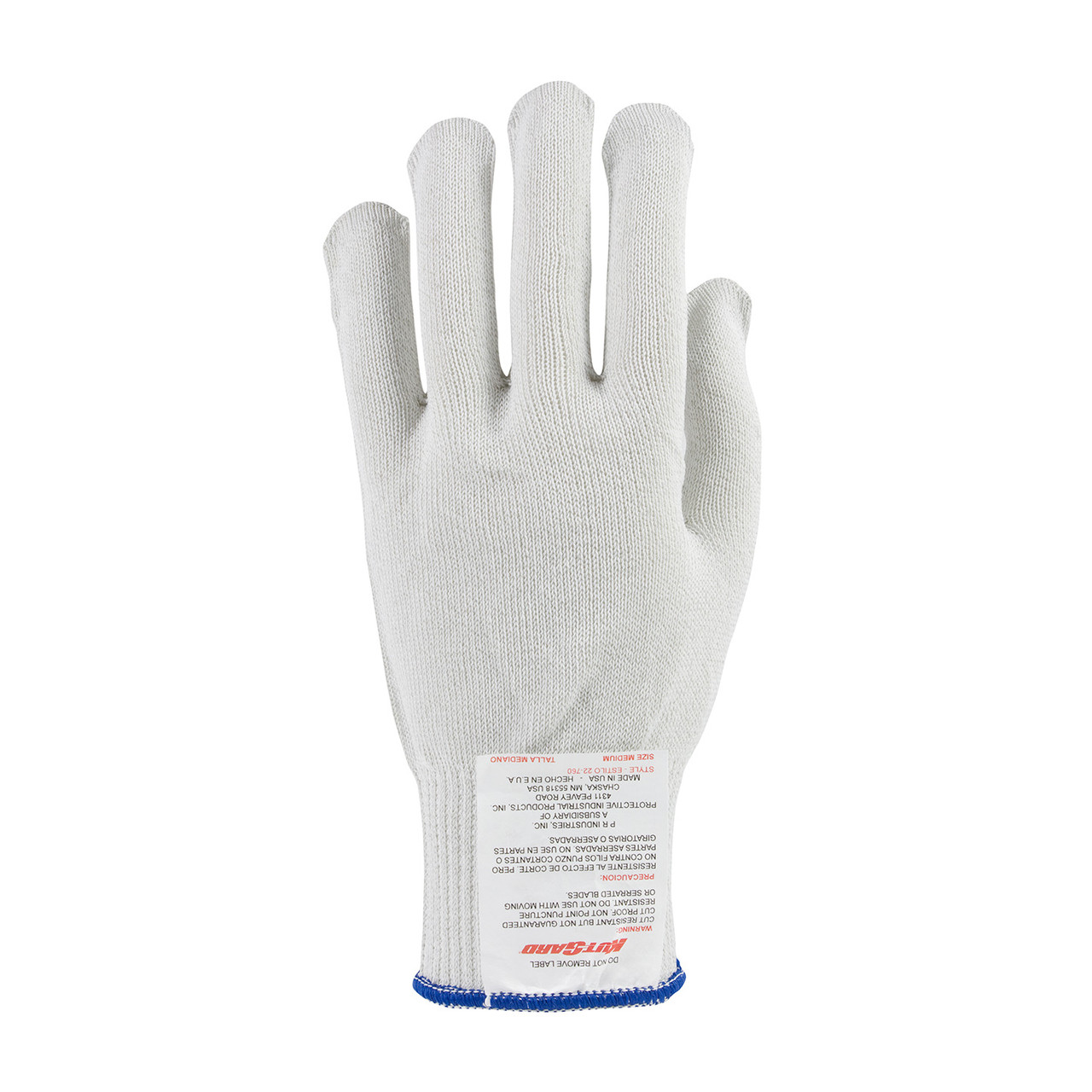 Claw Cover® 22-760 Medium Weight Cut Resistant Gloves, Size M, White, ANSI A7