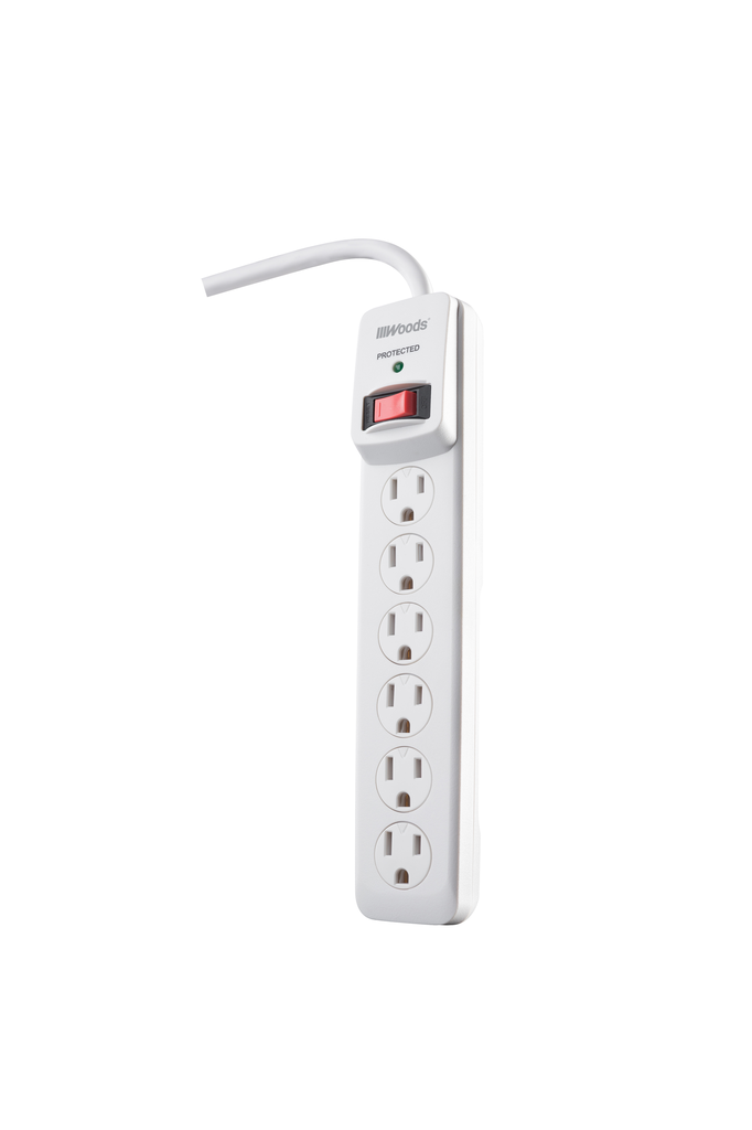 Woods SURGE, 6 OUT SURGE PROTECTOR 510J, 3' 6/BX