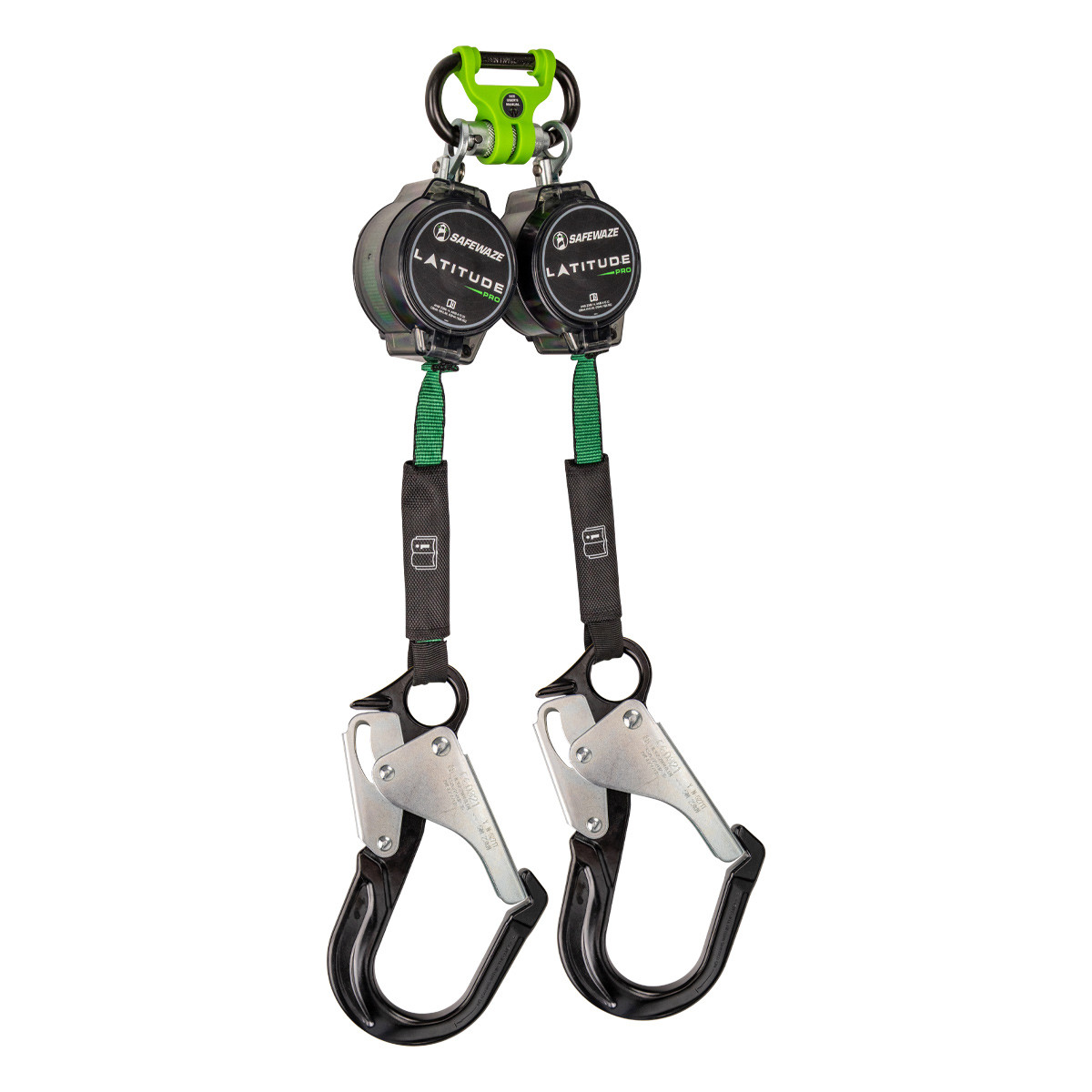 SafeWaze Latitude Pro 7' Dual Web SRL: 1014 BWB, Alu Rebar Hooks