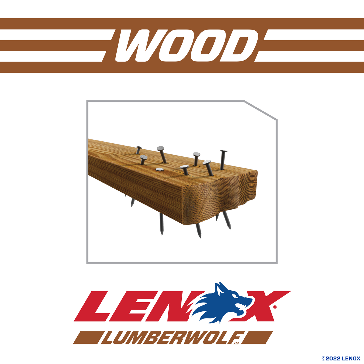 LENOX Wood Cutting Reciprocating Saw Blade With Power Blast Technology, Bi-Metal, 12-Inch, 6 TPi, 5/Pk