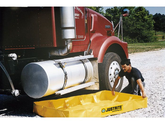 4' x 6' x 8", 119 Gallon Spill Capacity, Folding Spill Containment Berm, QuickBerm® Lite, Yellow - 28558