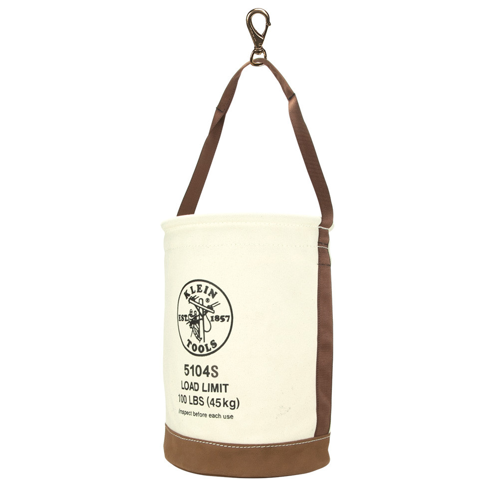 Klein Leather-Bottom Bucket Swivel Snap