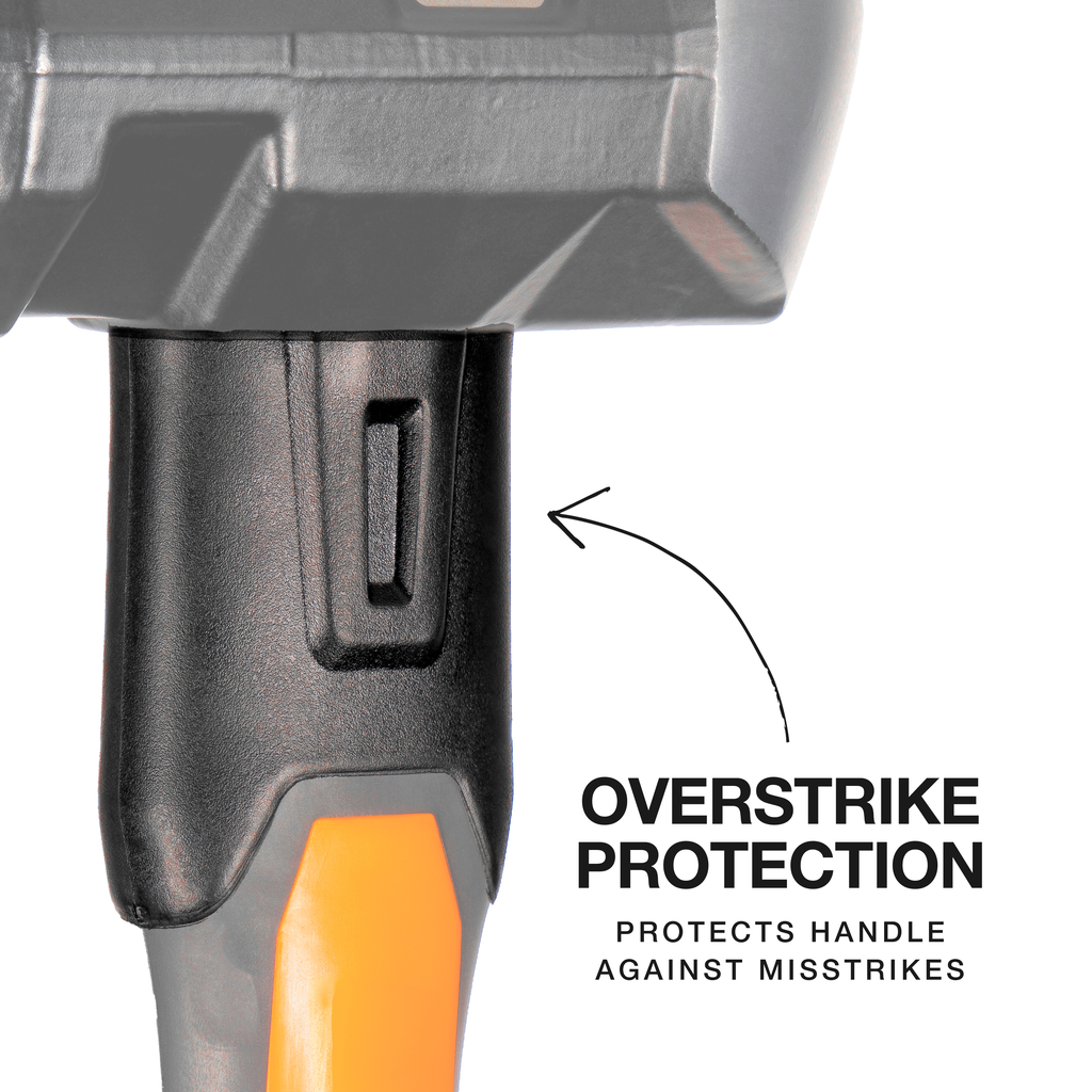 Fiberglass Handle Wedge Sledgehammer, 6-Pound