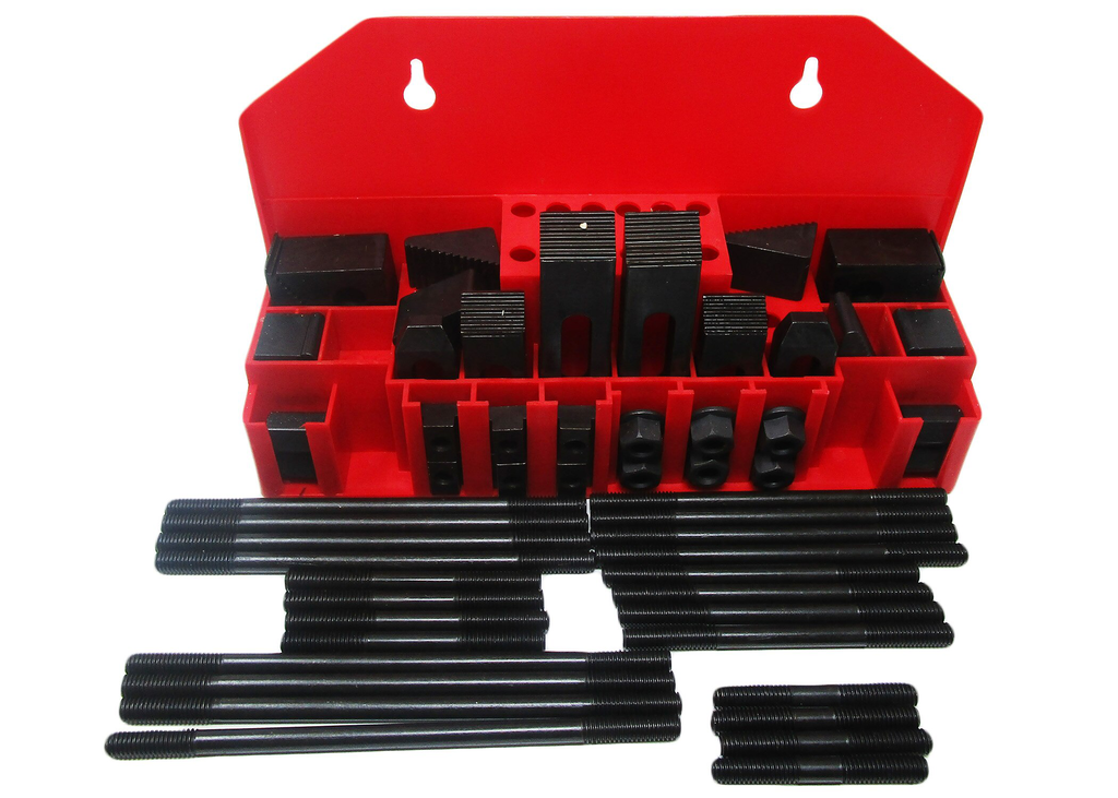 CK-38, 58-Piece Clamping Kit with Tray for 1/2" T-Slot