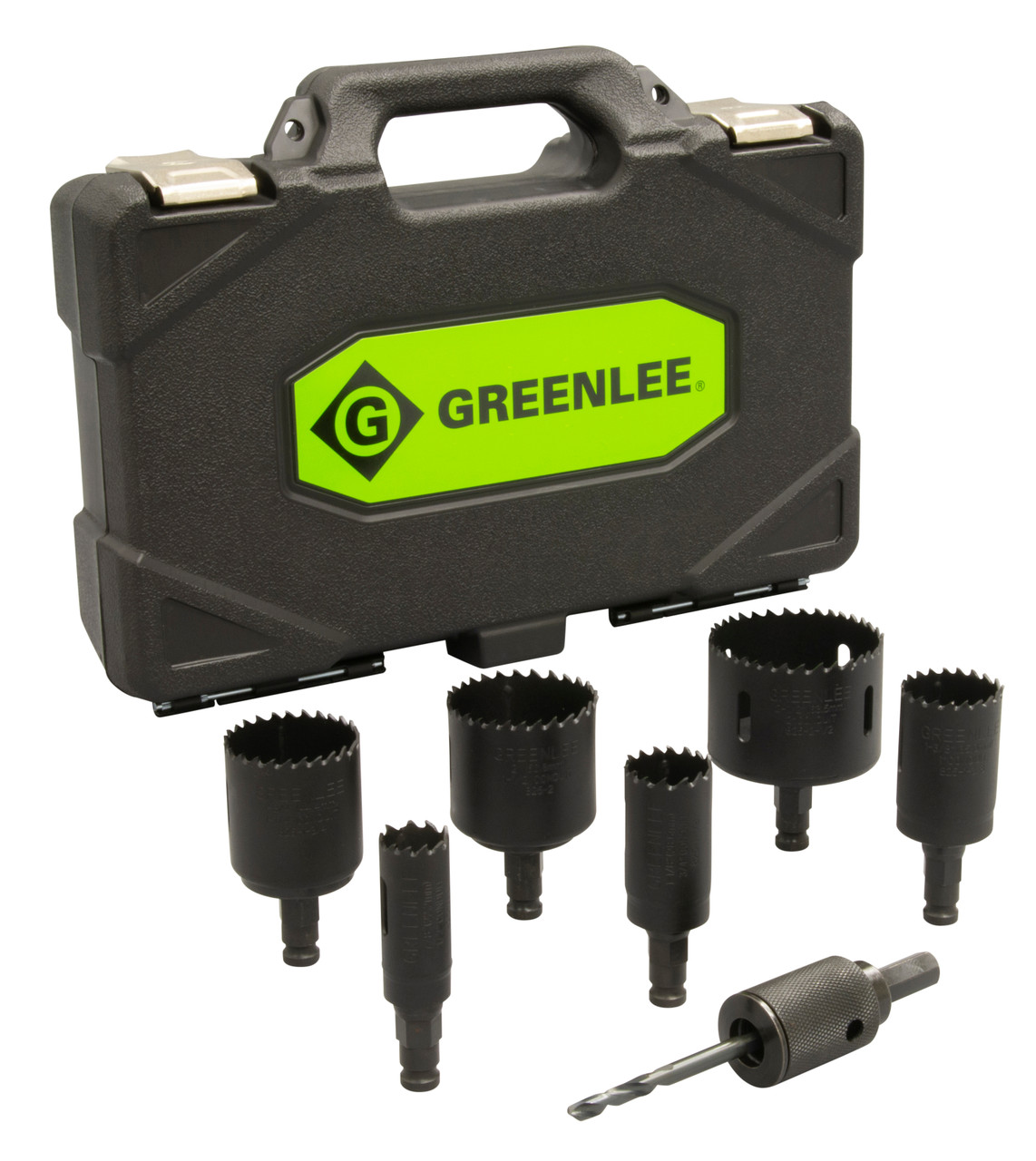GREENLEE 9-Piece Quick-Change Hole Saw Set with 7/8" - 2-1/2" Saws