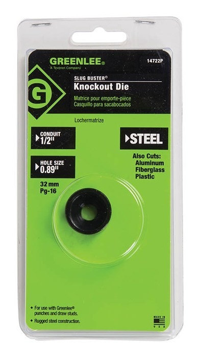 GREENLEE Round Die - 1/2"