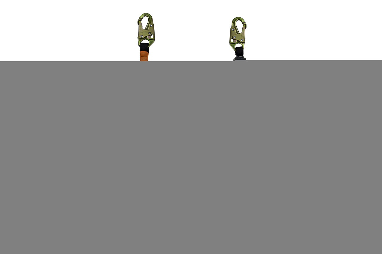 SafeWaze V-Line 6' Energy Absorbing Lanyard: Snap Hooks
