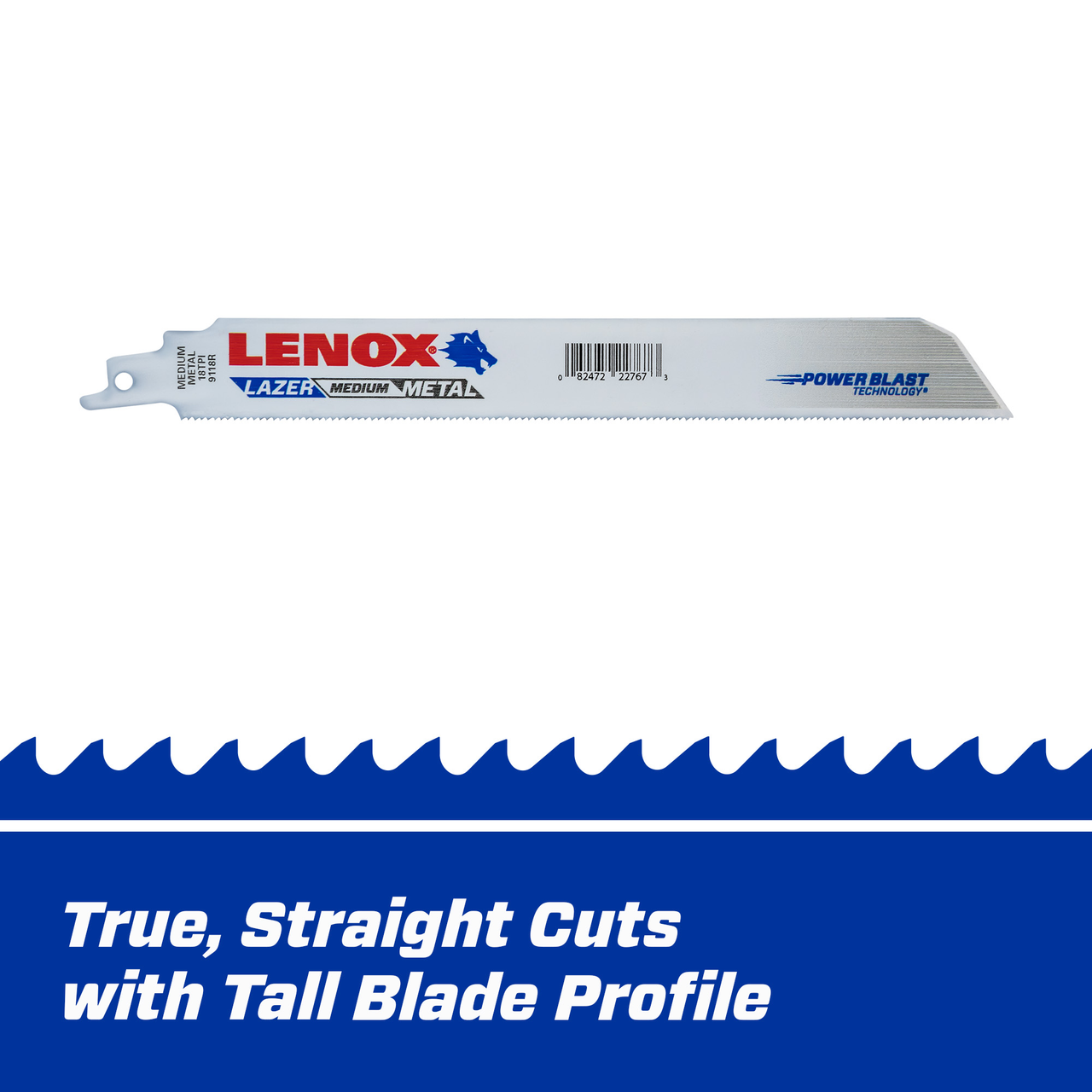 LENOX Lazer Osb9118R Bi-Metal Reciprocating Saw Blades, 9-Inch, 18 TPi, 50/Pk