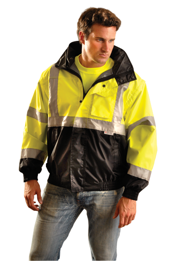 Occunomix Premium Four-Way Black Bottom Bomber Jacket
