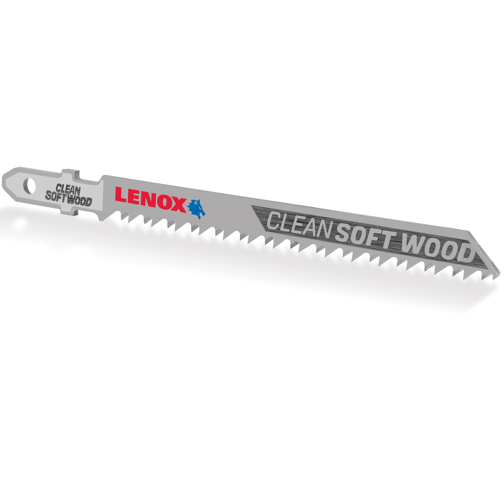 LENOX T-Shank CLean Wood Cutting Jig Saw Blade, 4" X 5/16" 10 TPi, 3 Pack  (P/N 1990964)