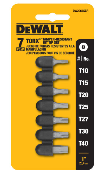 DEWALT 7 Pc. Security Torx Set