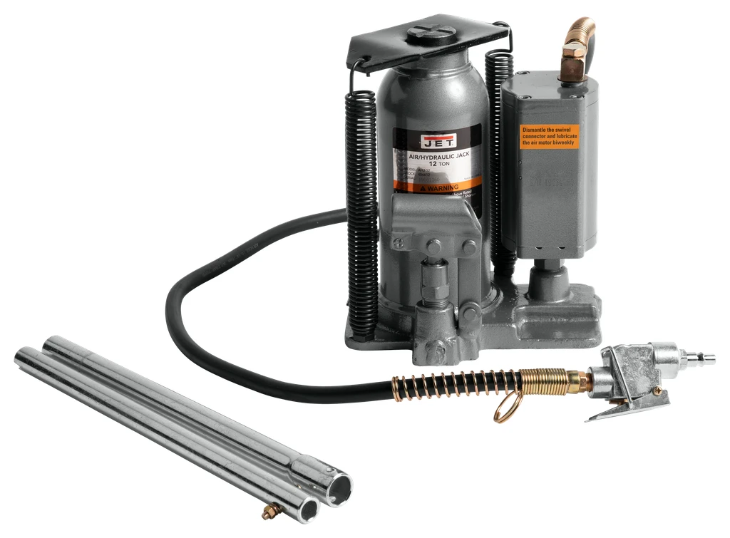 AHJ-12, 12-Ton Air / Hydraulic Bottle Jack