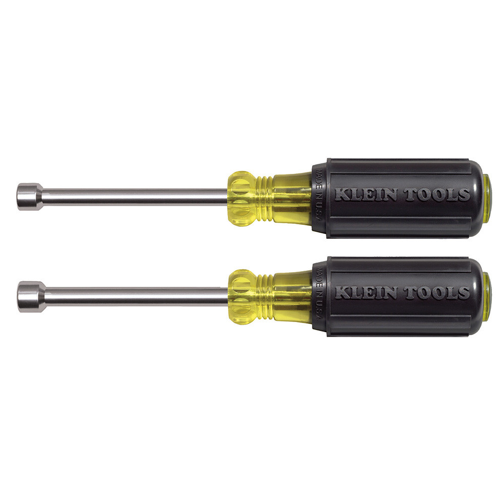 Klein Magnetic Nut Driver Set 3" Shank 2 Pc