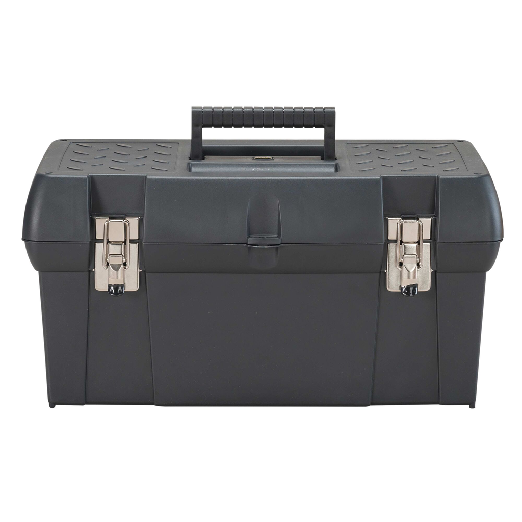 STANLEY® METAL LATCH TOOL BOX W/ TOTE TRAY - 19"