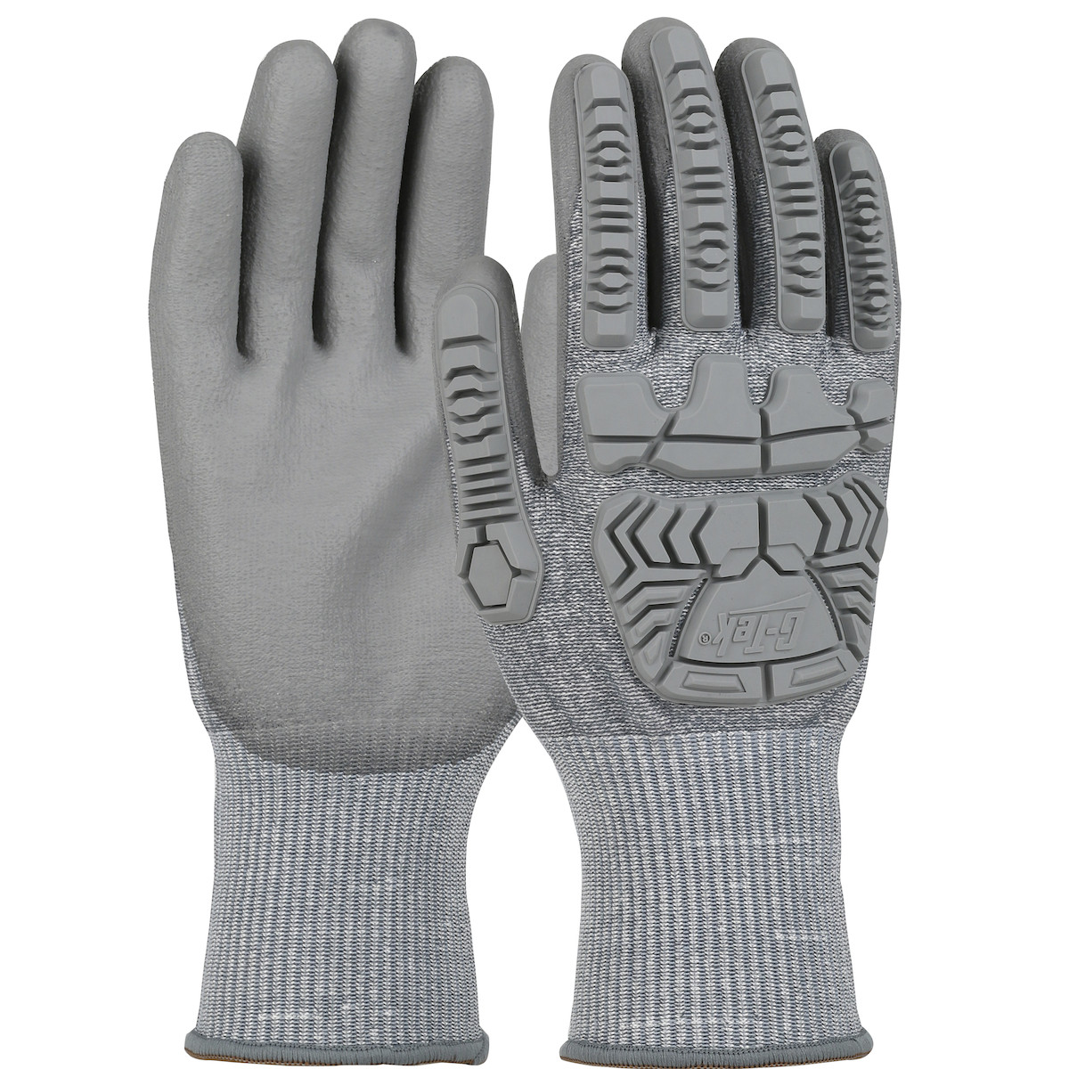 G-Tek® 710HGUB  Hi Performance Glove, Size M, Gray, ANSI A4