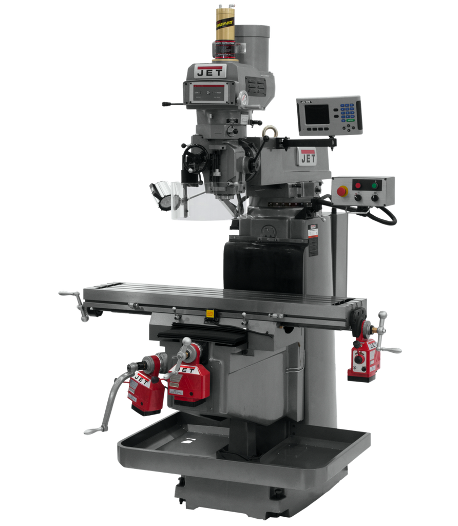 JTM-1254VS with ACU-RITE 203 3X (K) DRO, X, Y & Z Powerfeeds & Air Power Drawbar