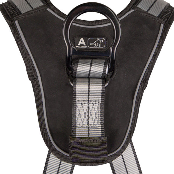 SAFEWAZE PRO+ Slate Construction Harness: Alu 3D, Alu QC Chest, Alu FD, TB Legs (M)