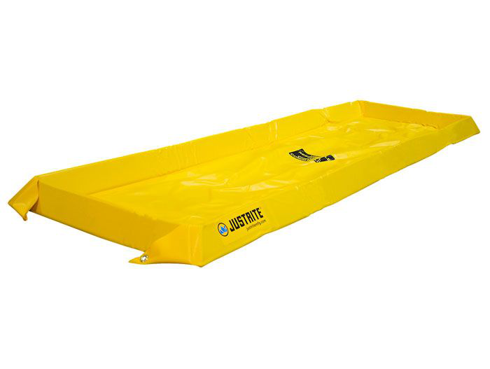 2' x 8' x 4", 40 Gallon Spill Capacity, Maintenance Spill Berm, Yellow - 28404