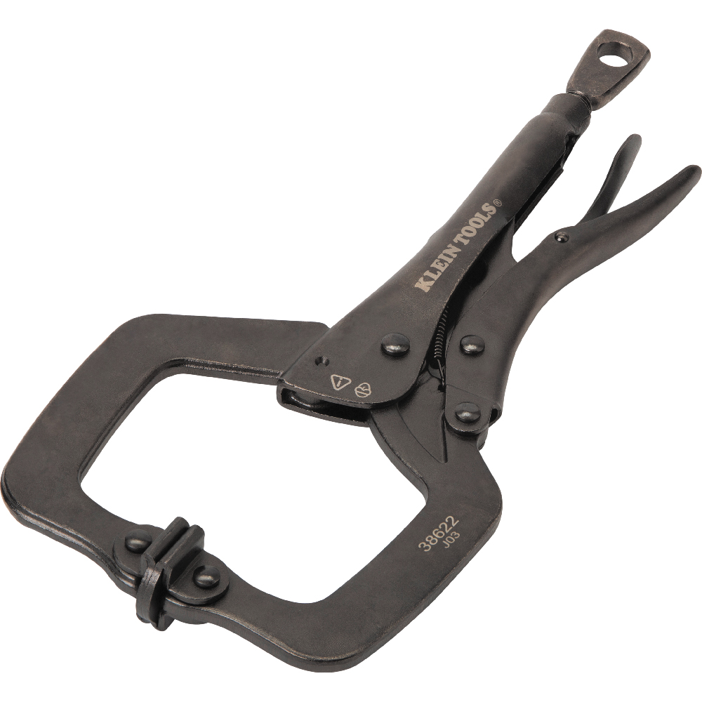 C-Clamp Locking Pliers With Swivel Jaws, 11-Inch