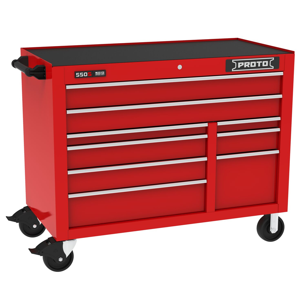 WRKSTATION 50 IN 9 DWR GL RED