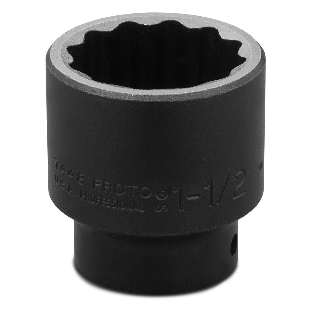 Proto® 1/2" Drive Impact Socket 1-1/2" - 12 Point 1/ea