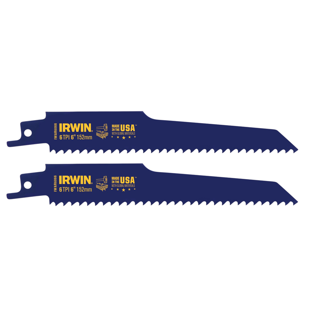 IRWIN DEMO RECIP 6" 6TPI 2PK