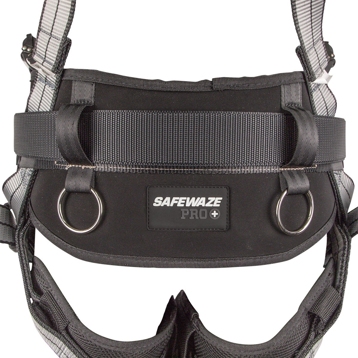 SAFEWAZE PRO+ Slate Construction Harness: Alu 1D, Alu QC Chest, TB Legs (M)