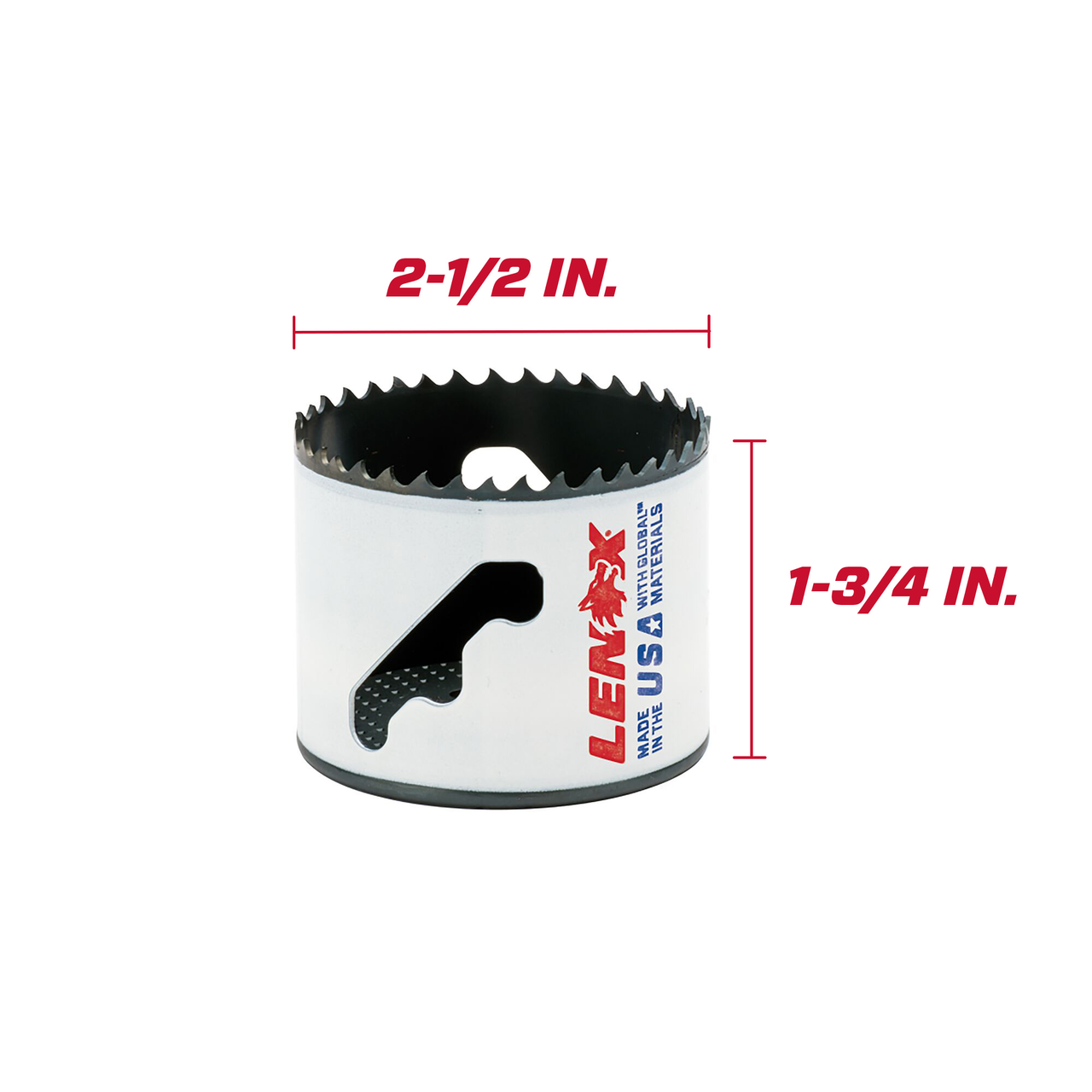 LENOX Bi-Metal Speed Slot 2-1/2 In. Dia. Hole Saw