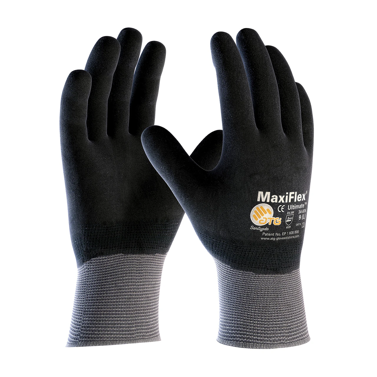 MaxiFlex® Ultimate™ 34-876  SeamlessGlove Coated, Size XS, Gray