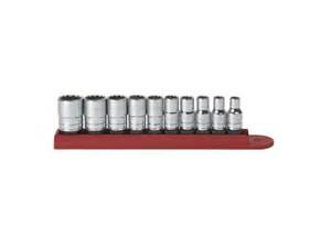 10 Pc. 1/4" Drive 12 Point Standard SAE Socket Set