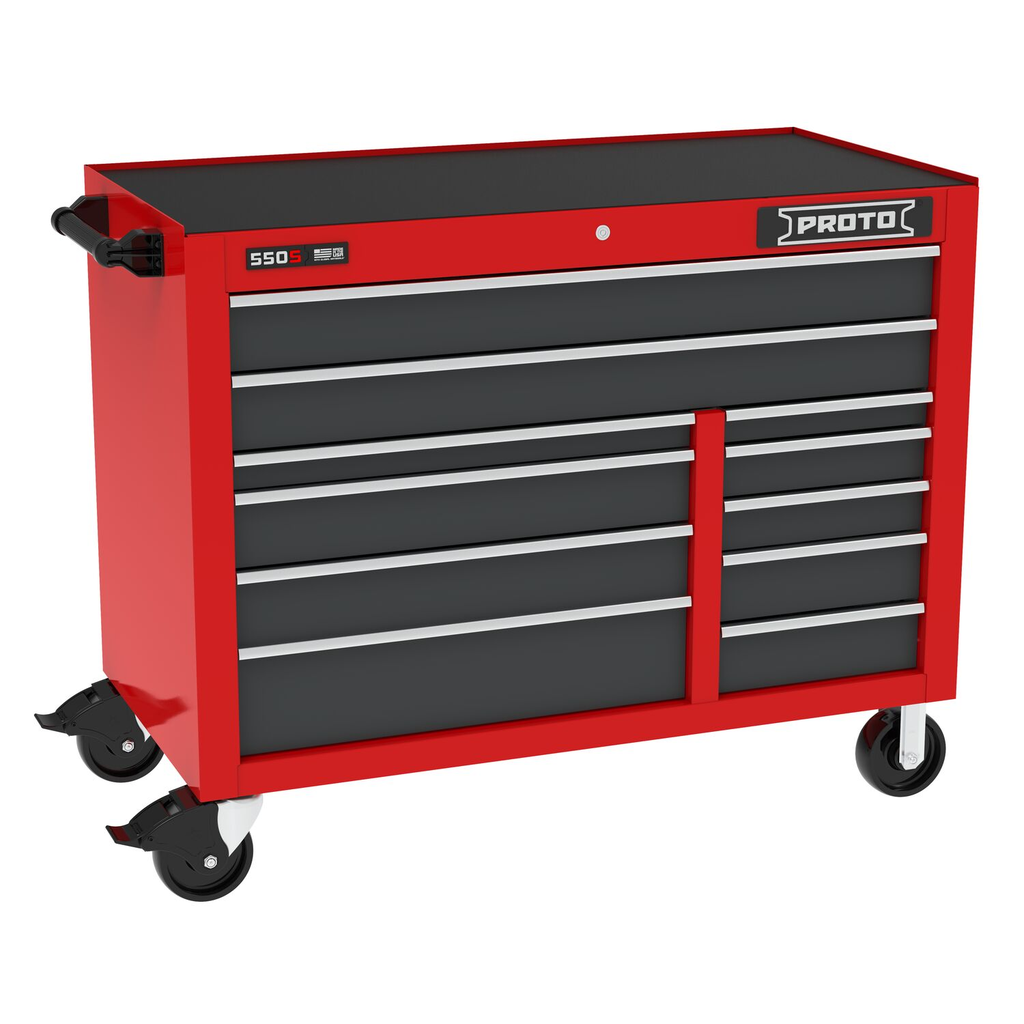 WRKSTATION 50 IN 11 DWR RED/GREY