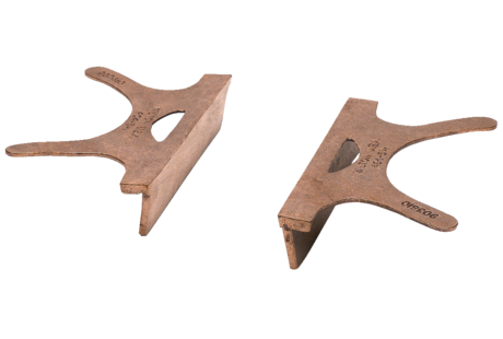WILTON 404-6.5, Copper Jaw Caps, 6 1/2" Jaw Width