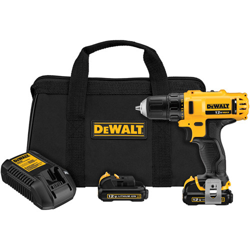 DEWALT 12V Max Cordless Drill / Driver Kit, 3/8-Inch