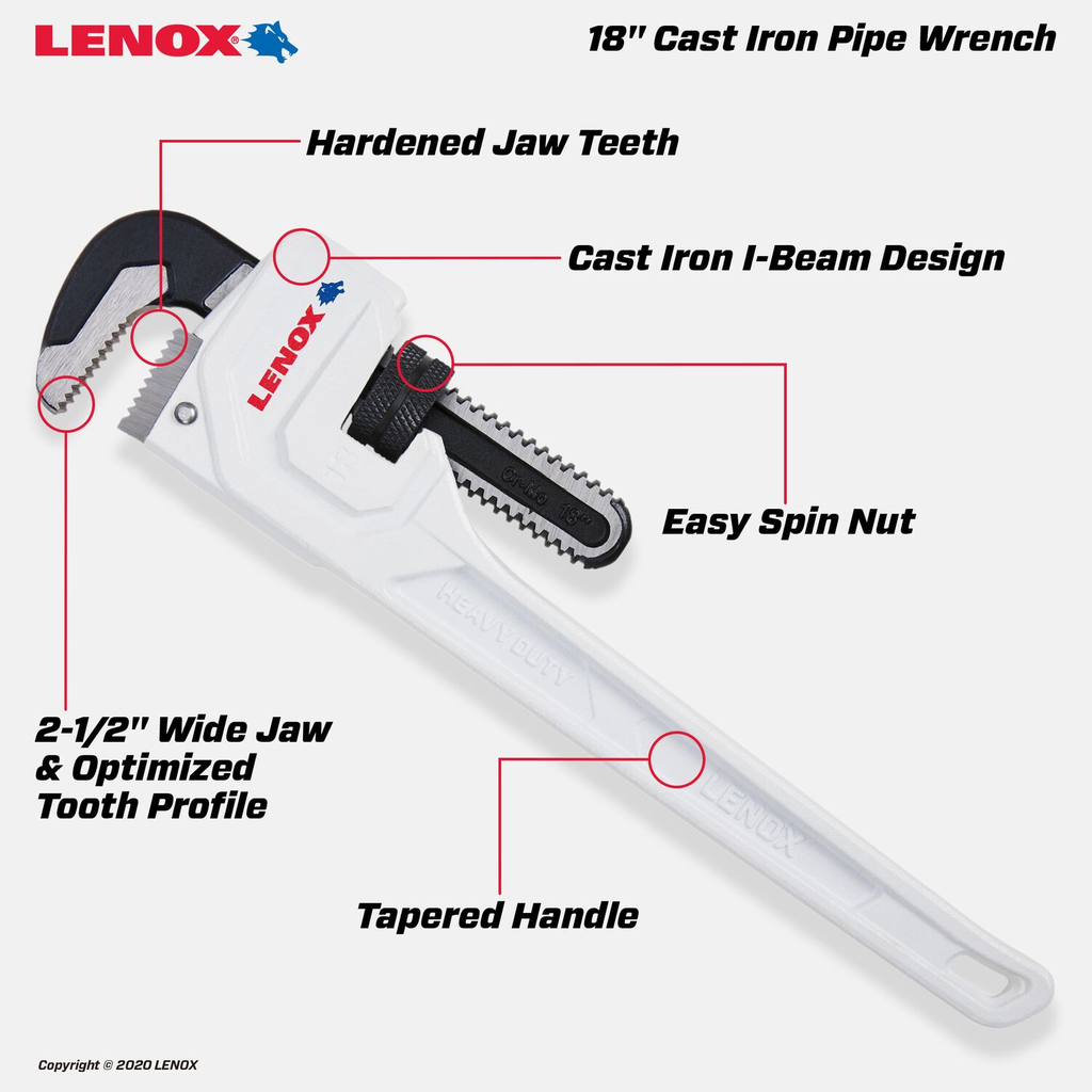 CAST IRON PIPE WRENCH 18
