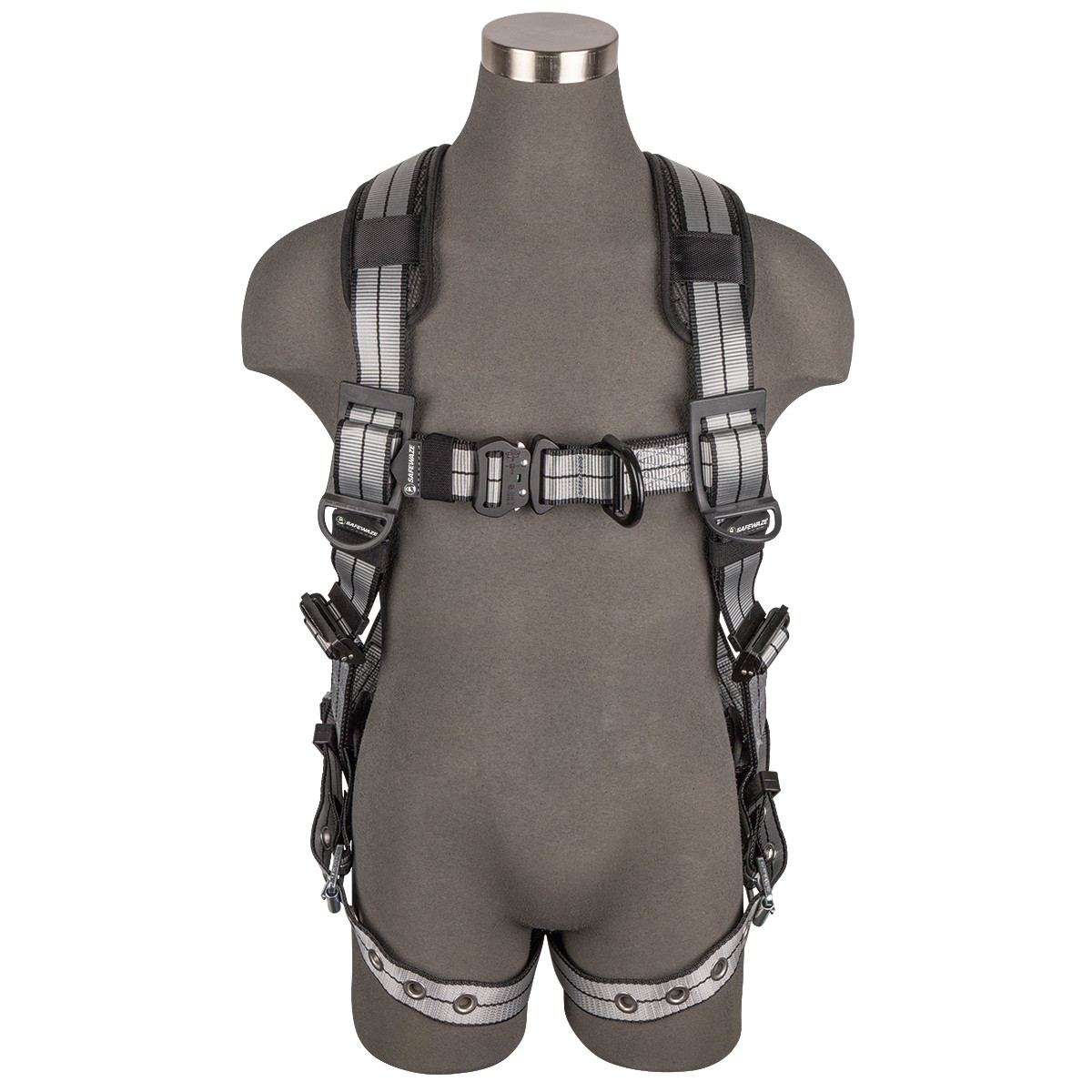SAFEWAZE PRO+ Slate Full Body Harness: Alu 1D, Alu QC Chest, Alu FD, TB Legs (L)