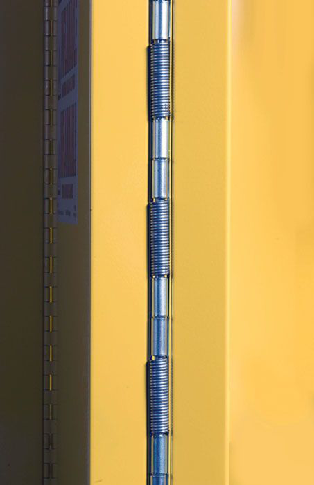 60 Gallon, 2 Shelves, 1 Bi-Fold Self Close Door, Flammable Cabinet, Sure-Grip® EX, Yellow - 896080