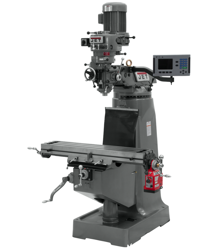JTM-2 Mill With 3-Axis ACU-RITE 203 DRO (Quill) With X-Axis Powerfeed