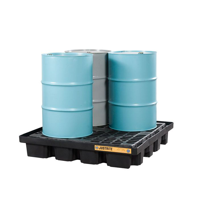 4 Drum Low Line Pallet for 4-Drum DrumShed™, EcoPolyBlend™, Black - 28673