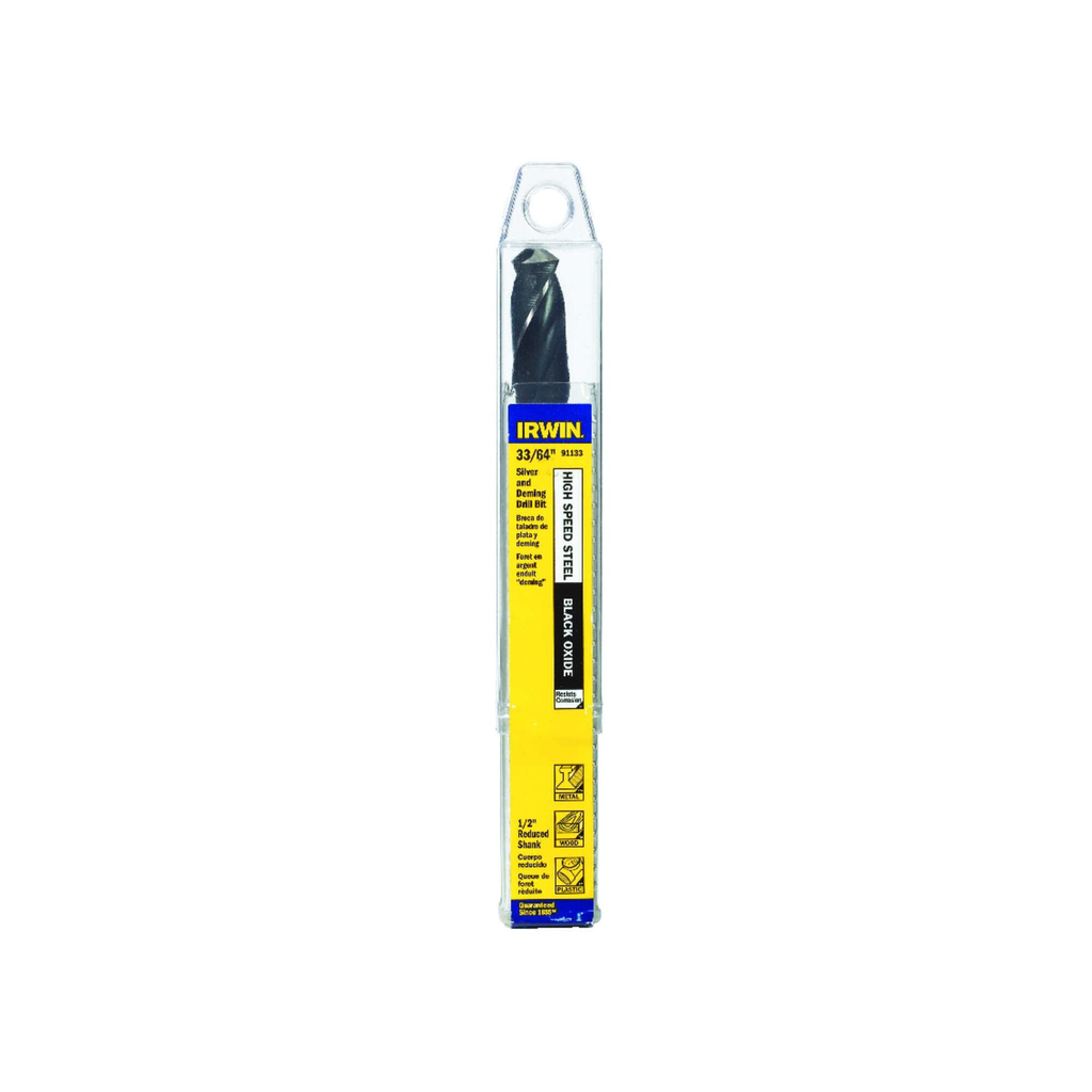 IRWIN DRL 33/64 S+D 118'' BLK OX/BRT TUBED