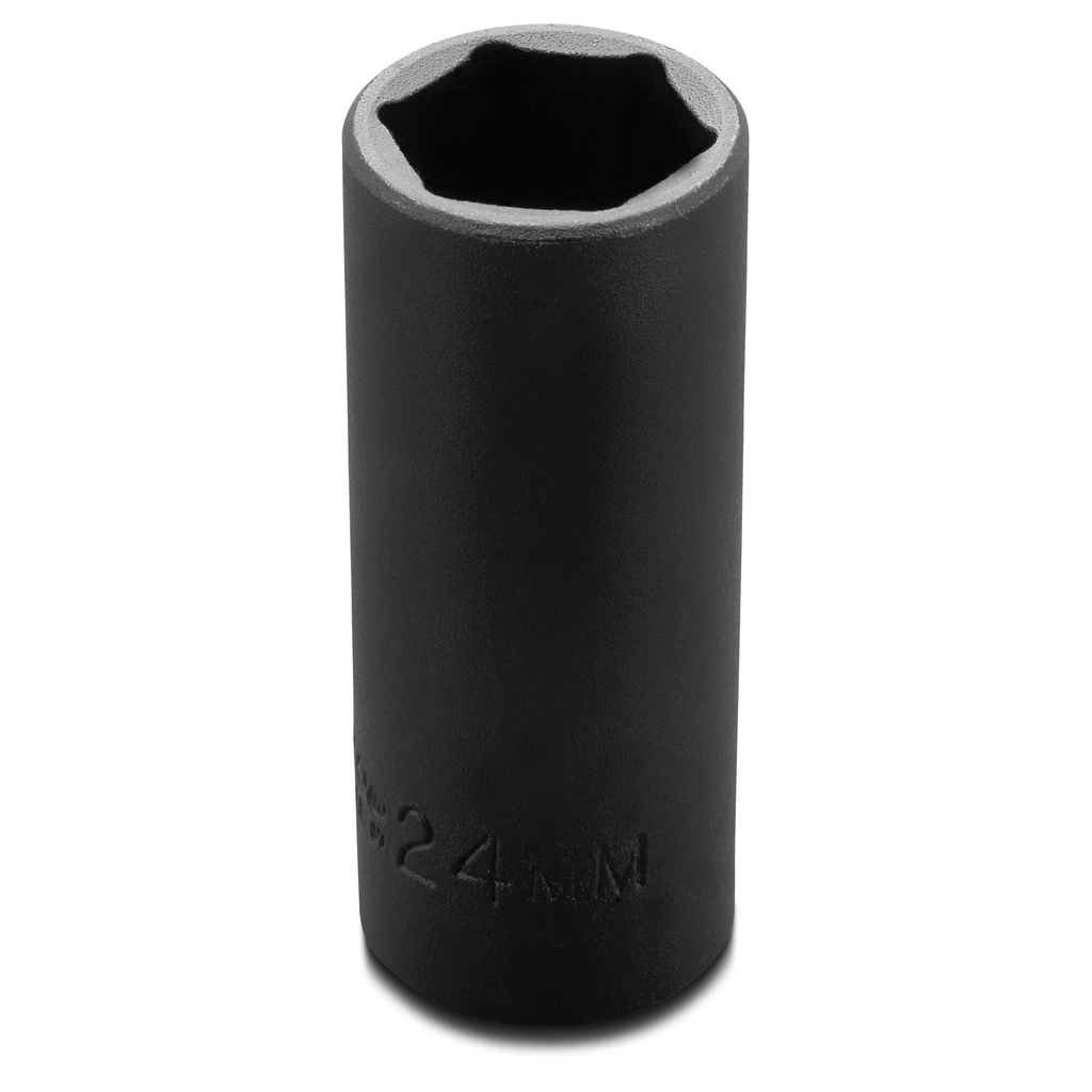 Proto® 1/2" Drive Thin Wall Deep Impact Socket 24 mm - 6 Point 1/ea