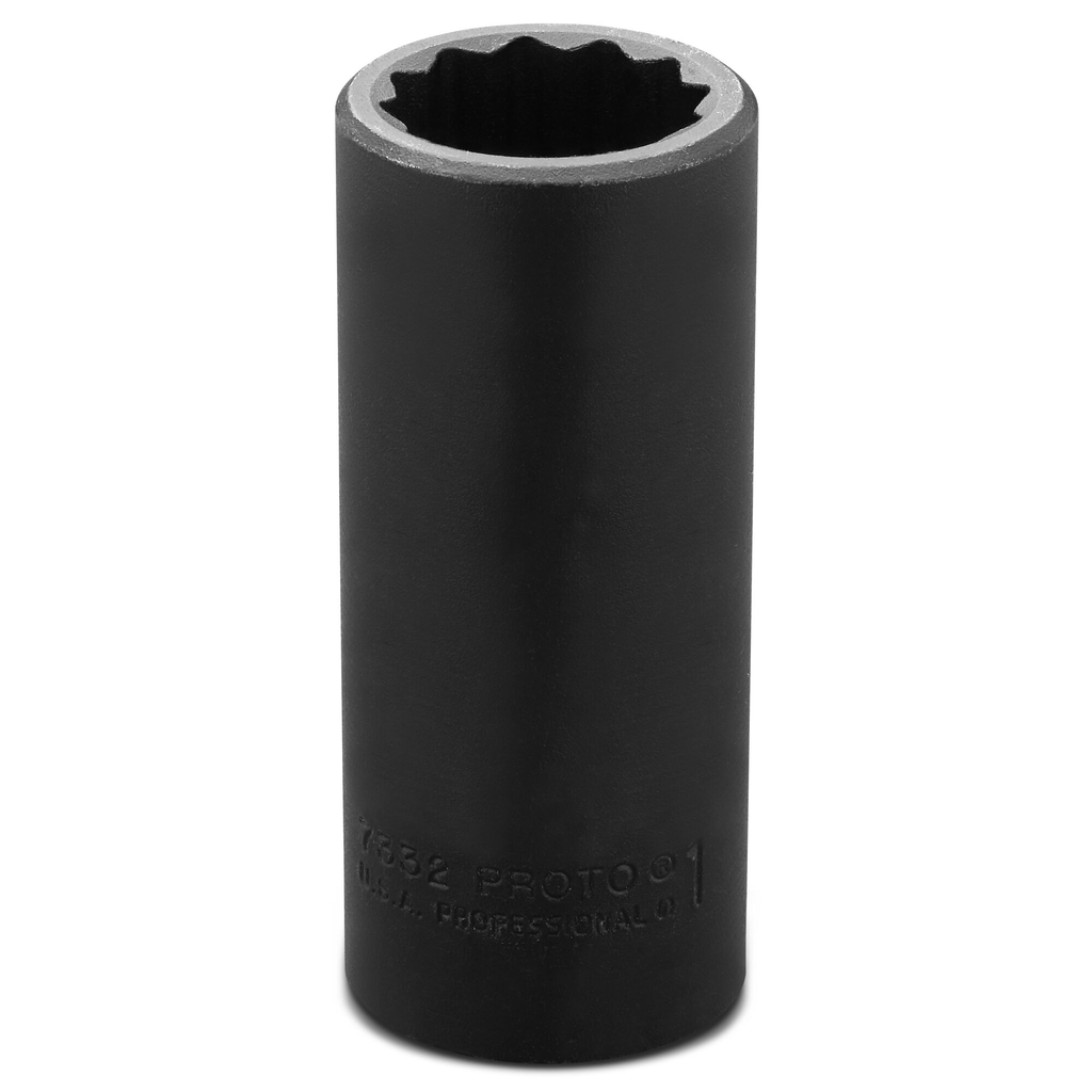 Proto® 1/2" Drive Deep Impact Socket 1" - 12 Point 1/ea