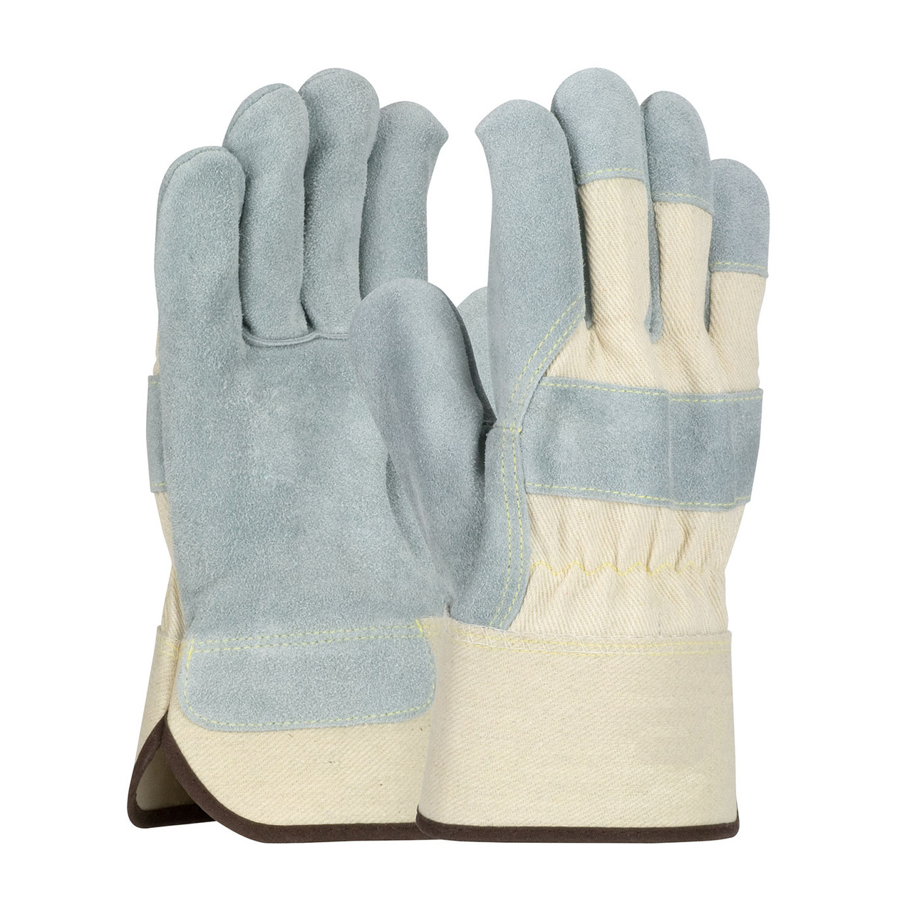 PIP® 500DC  Leather Palm Gloves, Size L, Natural